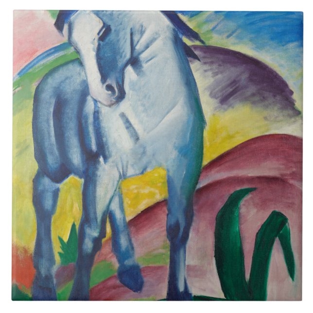 Carreau Vintage Franz Marc Blue Horses (Devant)