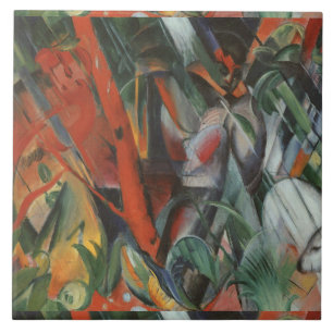 Carreau Vintage Franz Marc sous la pluie