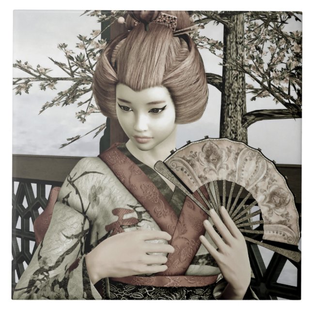 Carreau Vintage Geisha (Devant)