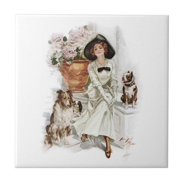 Carreau Vintage Harrison Fisher (Devant)