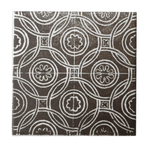 Carreau Vintage irlandais céramique design noir