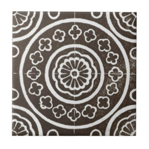 Carreau Vintage irlandais céramique design noir