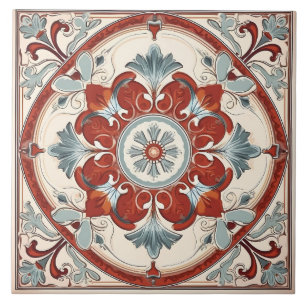 Carreau Vintage italien méditerranéen Motif