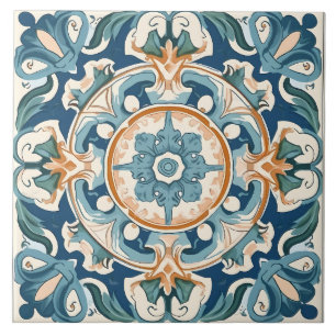 Carreau Vintage italien méditerranéen Motif
