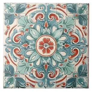 Carreau Vintage italien méditerranéen Motif