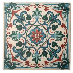 Carreau Vintage italien méditerranéen Motif