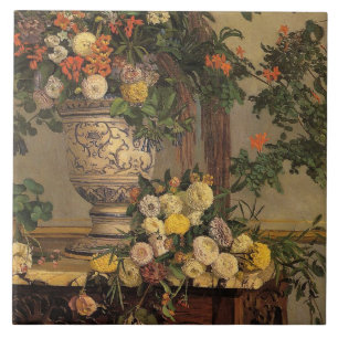 Carreau Vintage Jean Frederic Bazille Fleurs