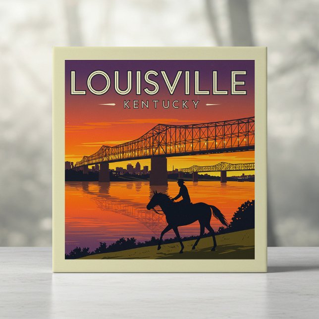 Carreau Vintage Louisville Kentucky (Créateur téléchargé)