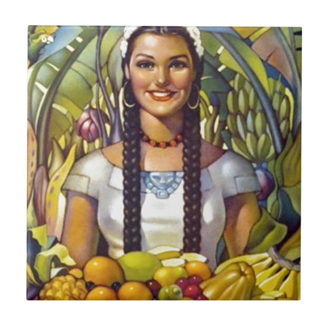 Carreau Vintage Mexique Travel Tourisme Publicité (Devant)