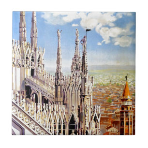 Carreau Vintage Milano Euruopa Italie Voyage Art
