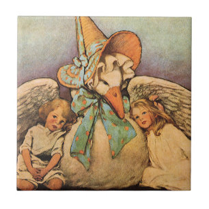 Carreau Vintage Mother Goose Enfants Jessie Willcox Smith