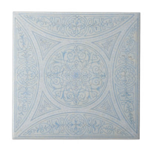 Carreau Vintage Motif de filigree de l'ère victorienne