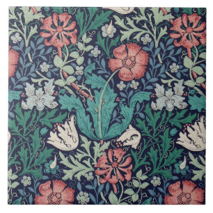 Carreau Vintage motif floral, William Morris