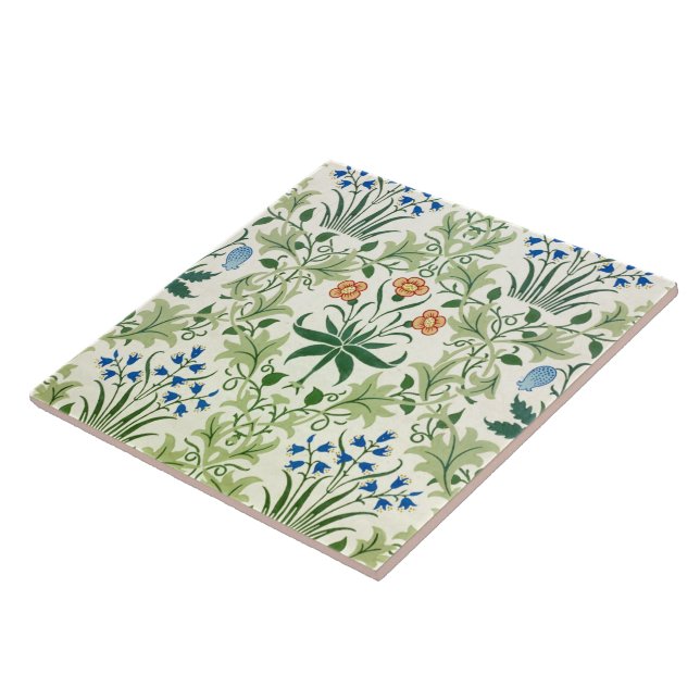 Carreau Vintage motif floral William Morris (Côté)