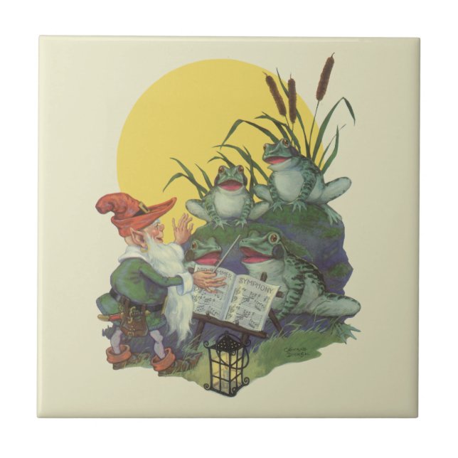 Carreau Vintage Music Magazine Couverture Art, Etude Frog  (Devant)