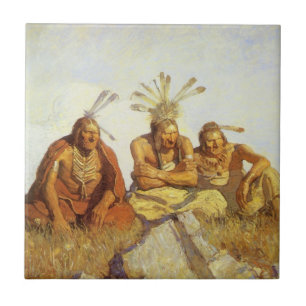 Carreau Vintage Ouest, Guerre des Gardiens ou Paix par NC 