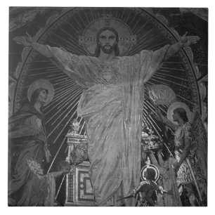 Carreau Vintage Paris Principal mosaïque Sacré-Cœur jésus