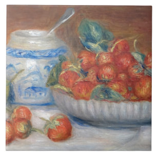 Carreau Vintage Pierre Auguste Renoir Fraises