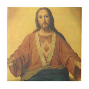 Carreau Vintage Religion, Sacré Cœur de Jésus-Christ