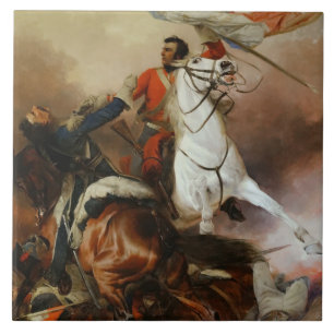 Carreau Vintage Richard Ansdell Le Combat Pour Le Standard