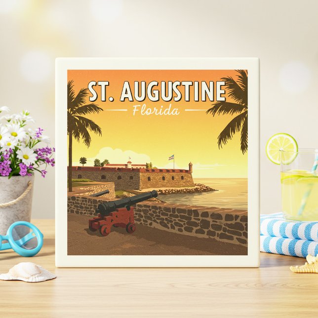 Carreau Vintage St Augustine Floride (Créateur téléchargé)