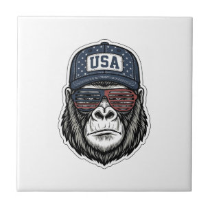 Carreau Vintage USA Lunettes de soleil Gorilla T-shirt pat