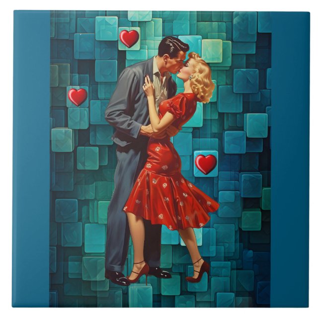 CARREAU VINTAGE VALENTINE PASSION (Devant)