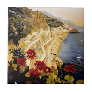 Carreau Vintage voyage Amalfi Italie