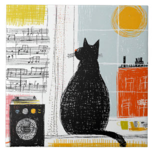 Carreau Vinyl Black Cat High Rise Live Set