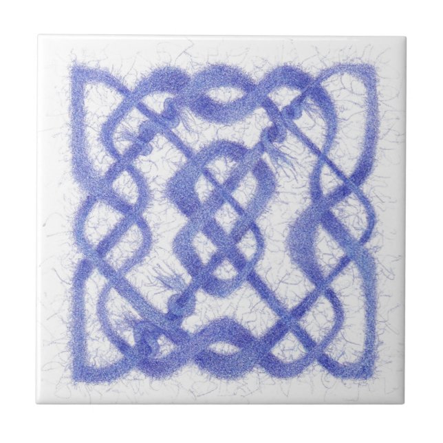 Carreau VIOLET CELTIC KNOT 4,25" Carrelage en céramique (Devant)