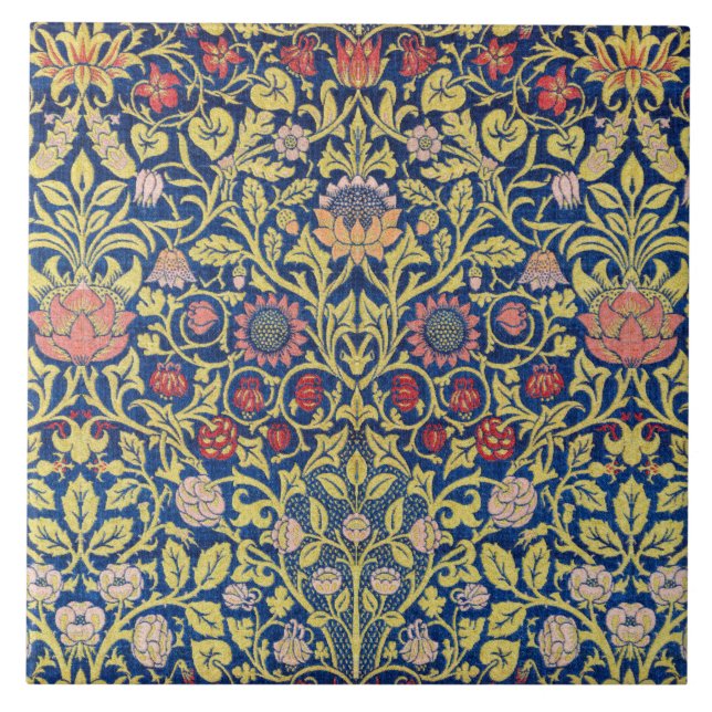 Carreau Violet et et Columbine, William Morris (Devant)