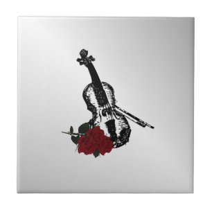 Carreau Violon et argent Rose
