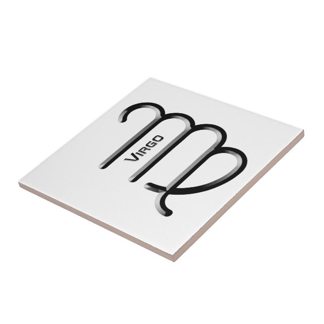 Carreau VIRGO, Conception abstraite du signe zodiaque, (Côté)