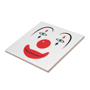 Carreau Visage heureux de clown