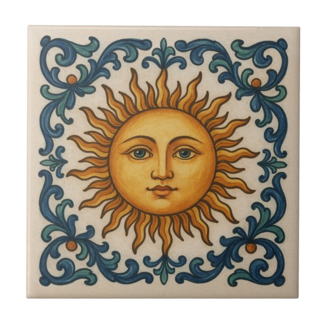 Carreau Visage solaire (Devant)