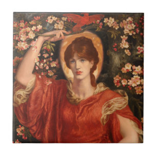 Carreau Vision de Fiammetta (par Dante Gabriel Rossetti)