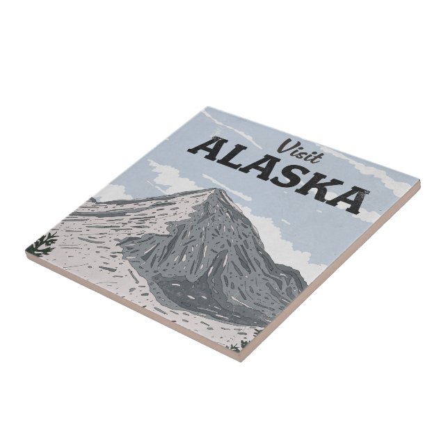 Carreau Visitez l'Alaska (Côté)