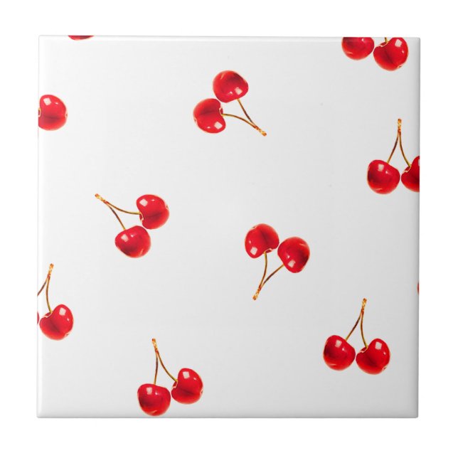 Carreau Vivid Cherry Motif (Devant)