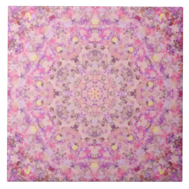 Carreau Vivienne Oil Paint Mandala (Devant)
