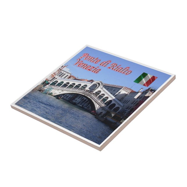 Carreau VNT026 VENICE, pont du Rialto, Italie, (Côté)