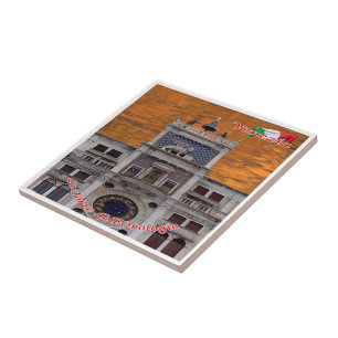 Carreau VNT057 VENICE, La Tour de l'Horloge, Italie,