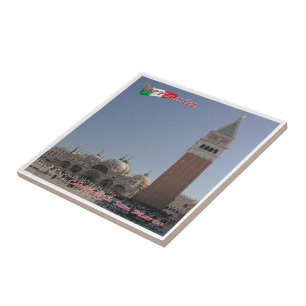 Carreau VNT069 VENISE, clocher Saint-Marc, Italie,