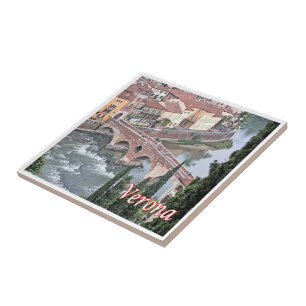 Carreau VNT085 VERONA, Pont Romain, Vérone, Italie,