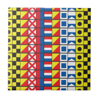 Carreau Voir Worthy_Signal drapeaux motif_I Love to sail