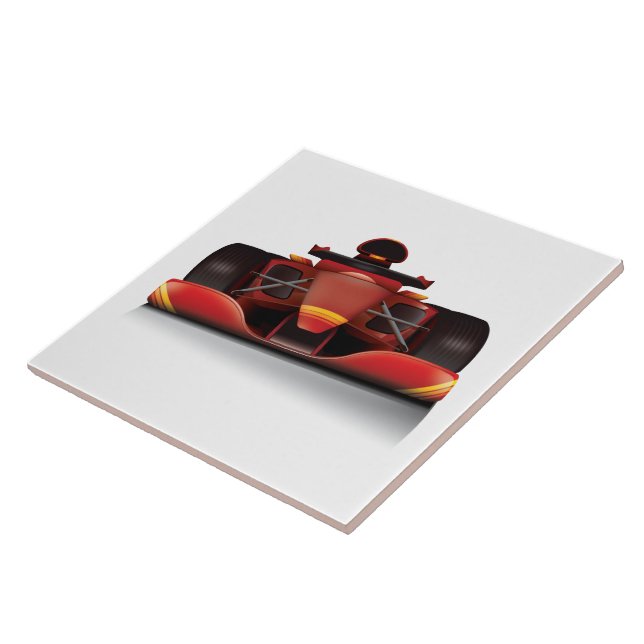 Carreau Voiture de course rouge (Côté)