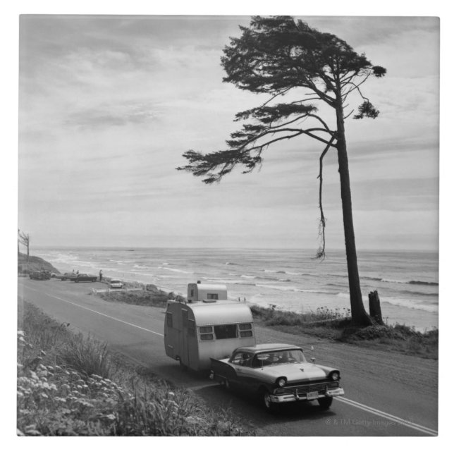 Carreau Voiture tirant la remorque (Devant)