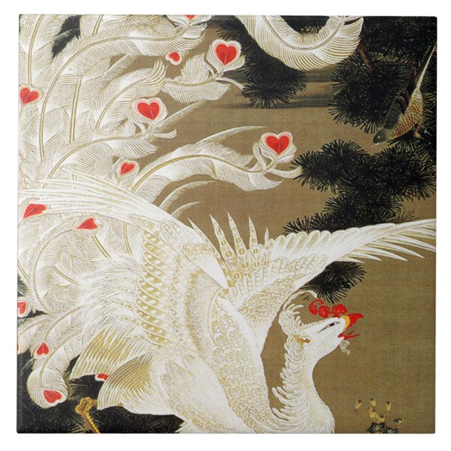 Carreau VOL AMOUR PHOENIX, Plumes, Coeurs Saint-Valentin (Devant)