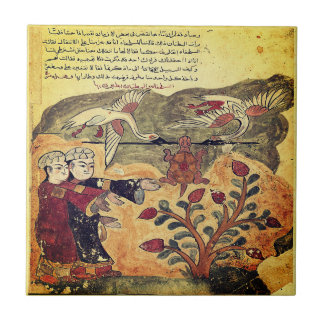Carreau Vol de la Tortue Fable de la Renaissance indienne