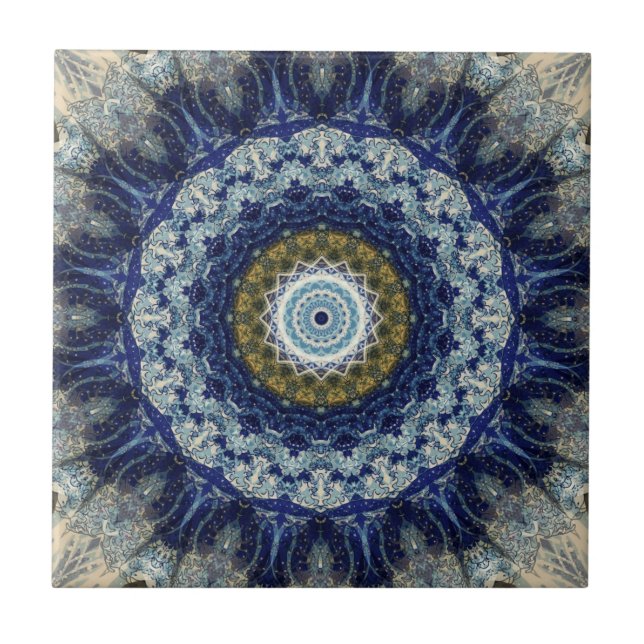 Carreau Vol de mandala d'hirondelles (Devant)