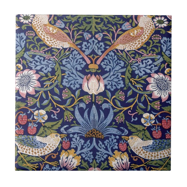 Carreau Voleur de fraise de William Morris (Devant)